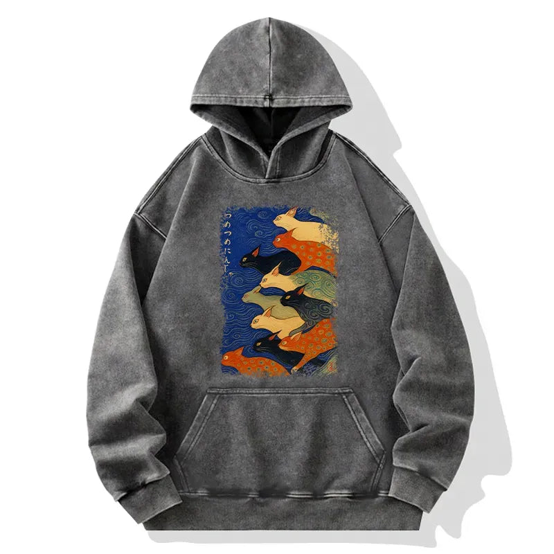 Kyoto-Lion Claw-some Ninja Washed Hoodie
