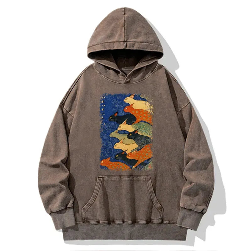 Kyoto-Lion Claw-some Ninja Washed Hoodie