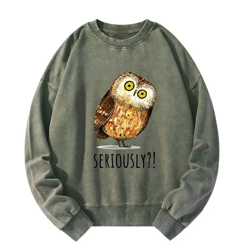Japanese Art Washed Sweatshirt for Vacation