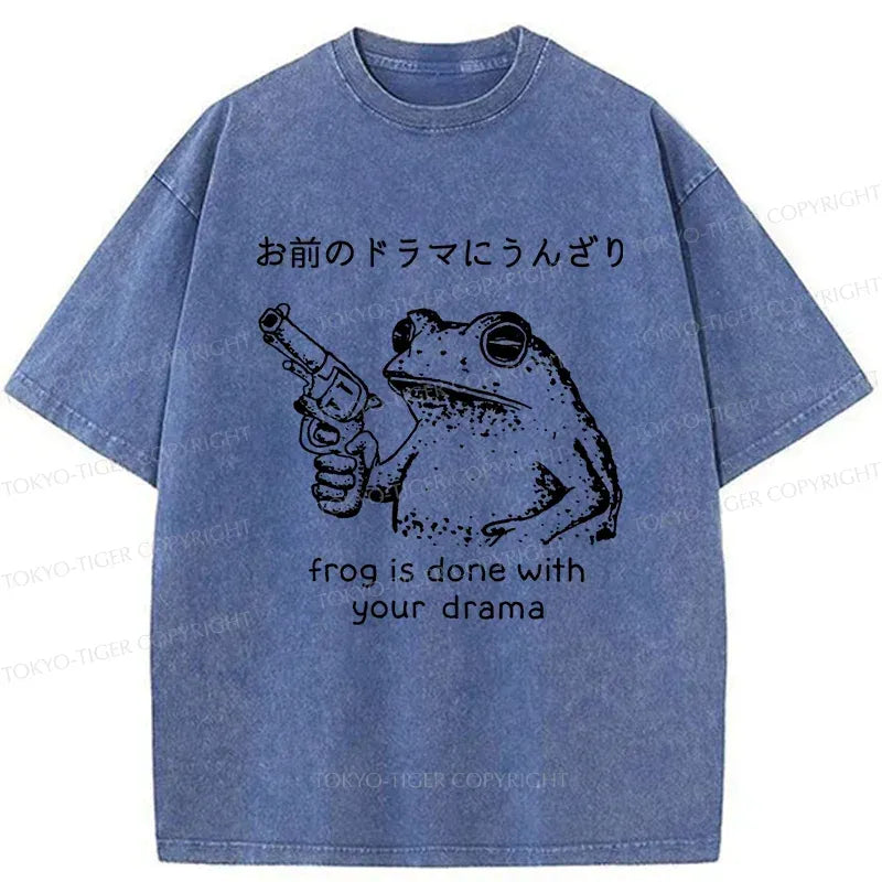 Japanese Vintage Washed T-Shirt for Summer