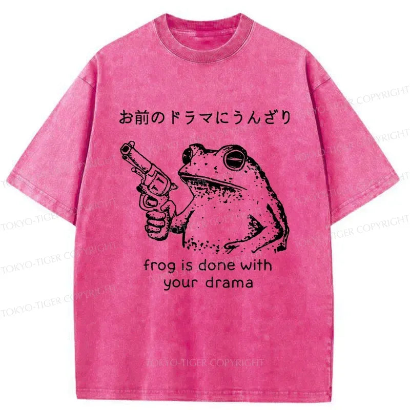 Japanese Vintage Washed T-Shirt for Summer