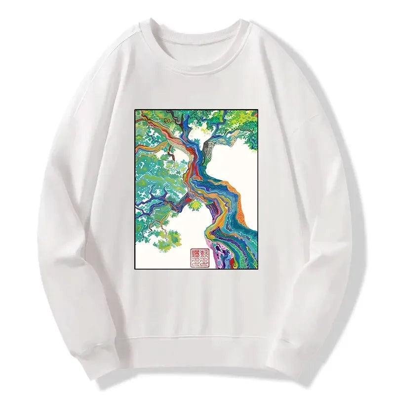 Kyoto-Lion Colorful Magic Tree Classic Sweatshirt