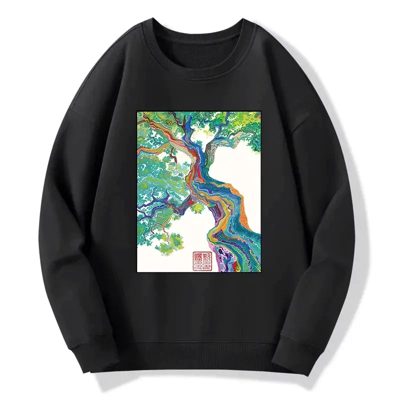 Kyoto-Lion Colorful Magic Tree Classic Sweatshirt