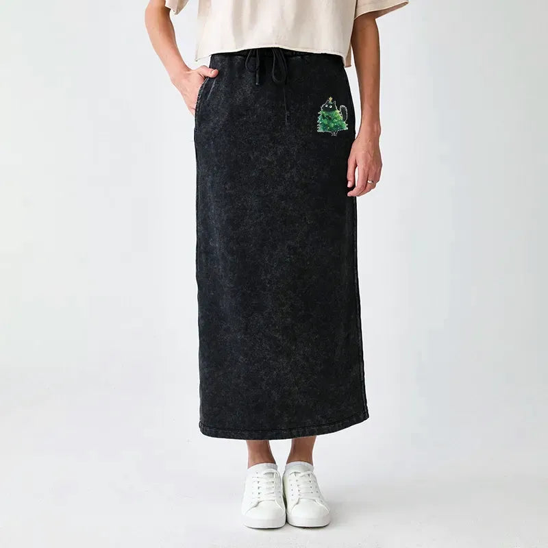 Kyoto Lion Washed Skirt for Gift