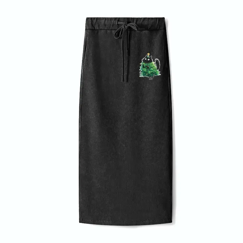 Christmas Tree Cat Skirt for Holiday