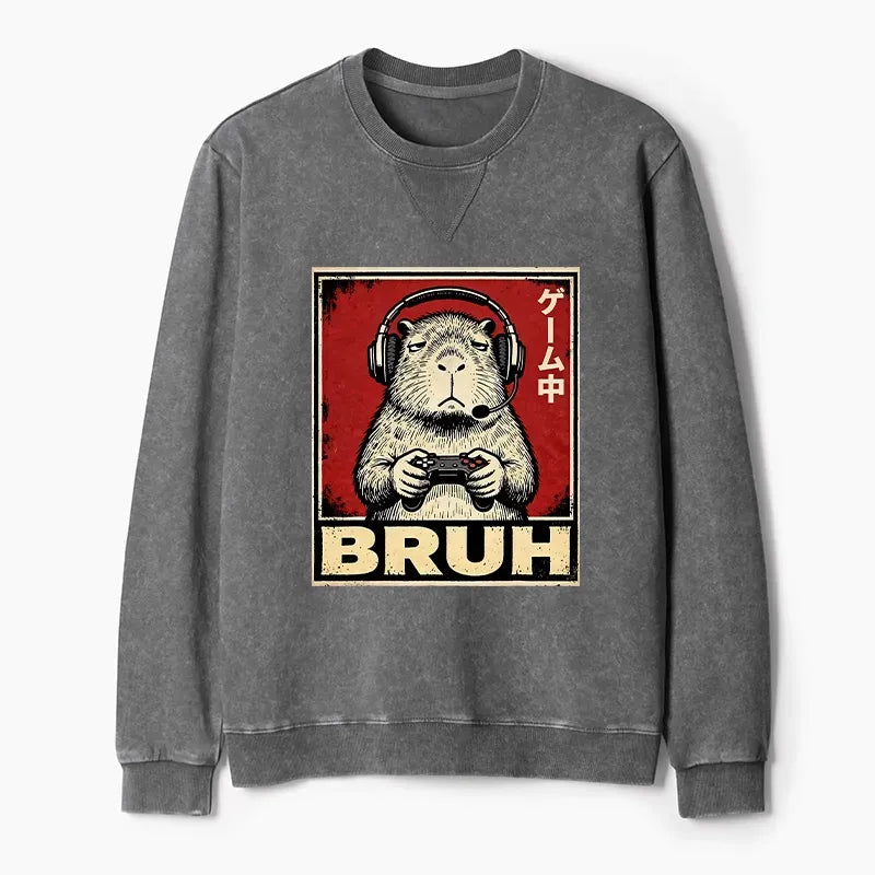 Comfortable Capybara Games Sweatshirt Gift Idea