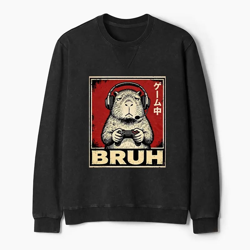 Funny Capybara Sweatshirt for Everyday Wear