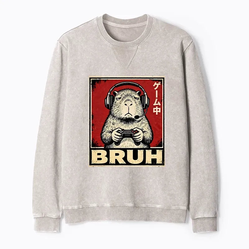 Funny Capybara Sweatshirt for Everyday Wear