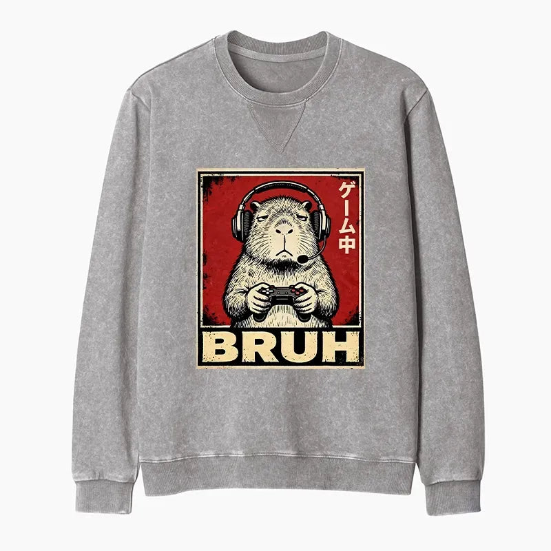 Funny Capybara Sweatshirt for Everyday Wear