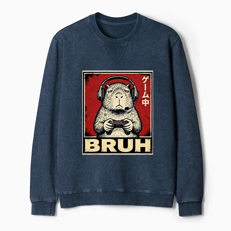 Comfortable Capybara Games Sweatshirt Gift Idea