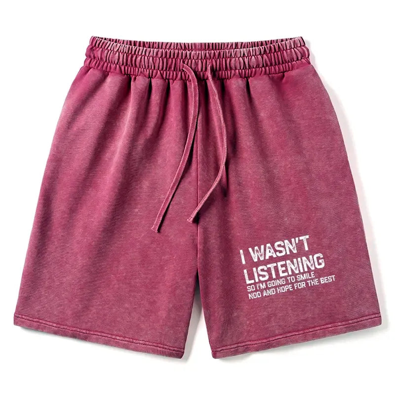Japanese vintage washed shorts for summer