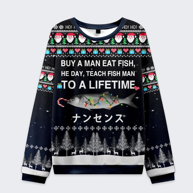 funny kyoto lion ugly christmas sweatshirt