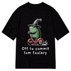 Kyoto-Lion Frog Riding A Balance Scooter Classic T-Shirt