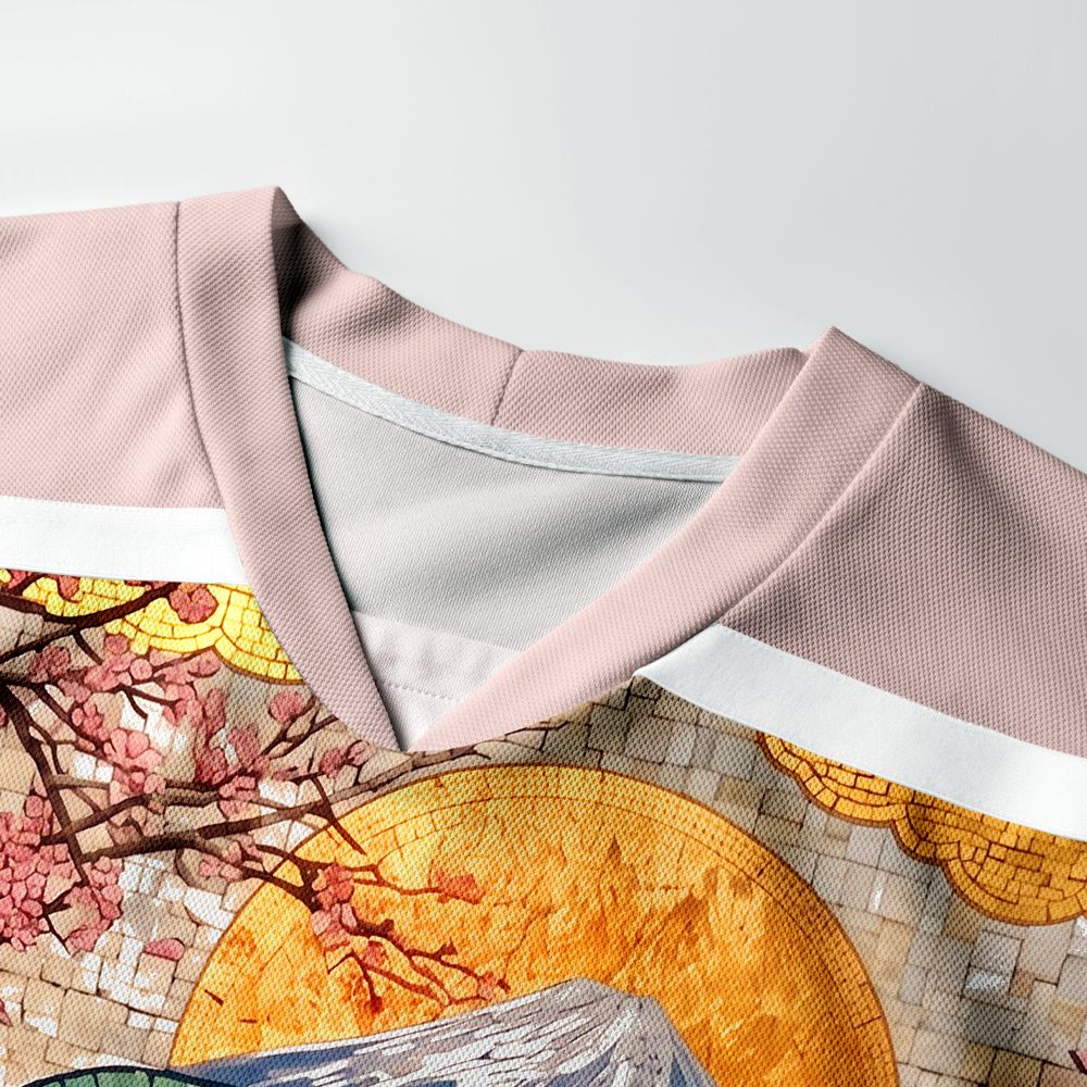 Kyoto-Lion Octopus And The Kimono Long-Sleeve Hockey Jersey