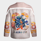 Kyoto-Lion Octopus And The Kimono Long-Sleeve Hockey Jersey