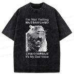 kyoto lion funny dad voice t-shirt