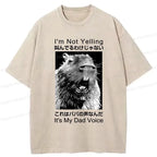 kyoto lion funny dad voice t-shirt