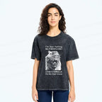 Kyoto-Lion Funny Dad Voice Washed T-Shirt