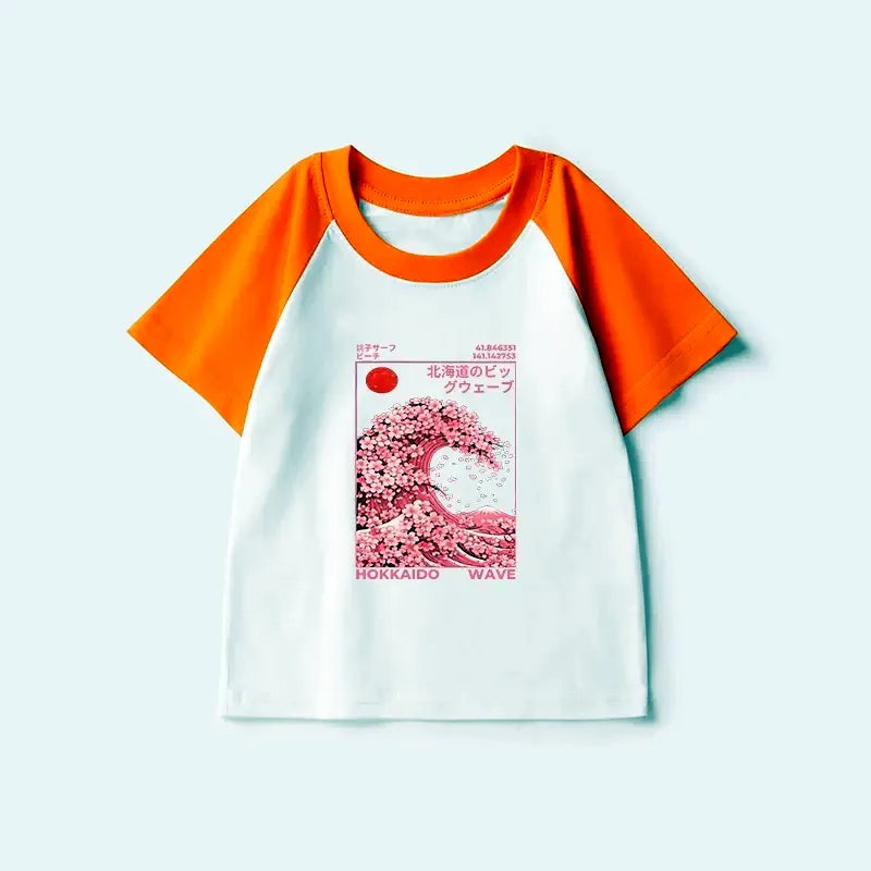 Japanese Wave Kids T-shirt On Sale