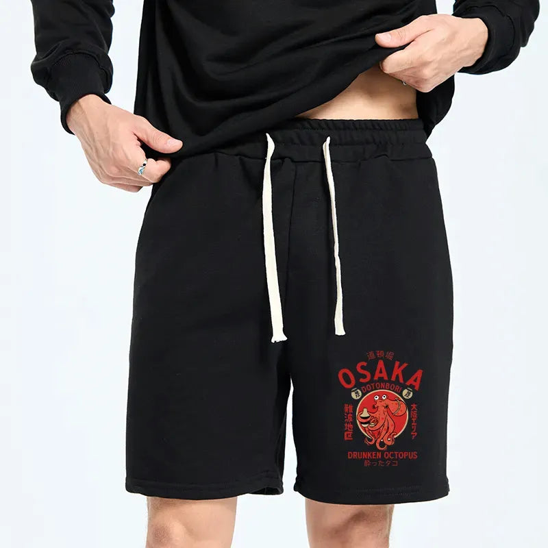 Kyoto-Lion Drunken Octopus Japan Unisex Shorts