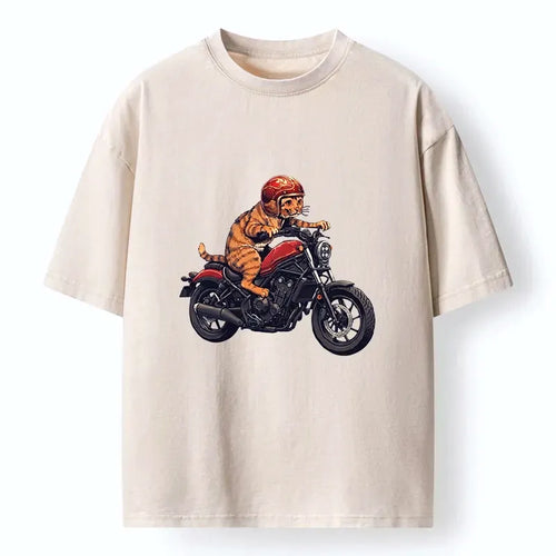 Vintage Japanese Cat Rider T-Shirt