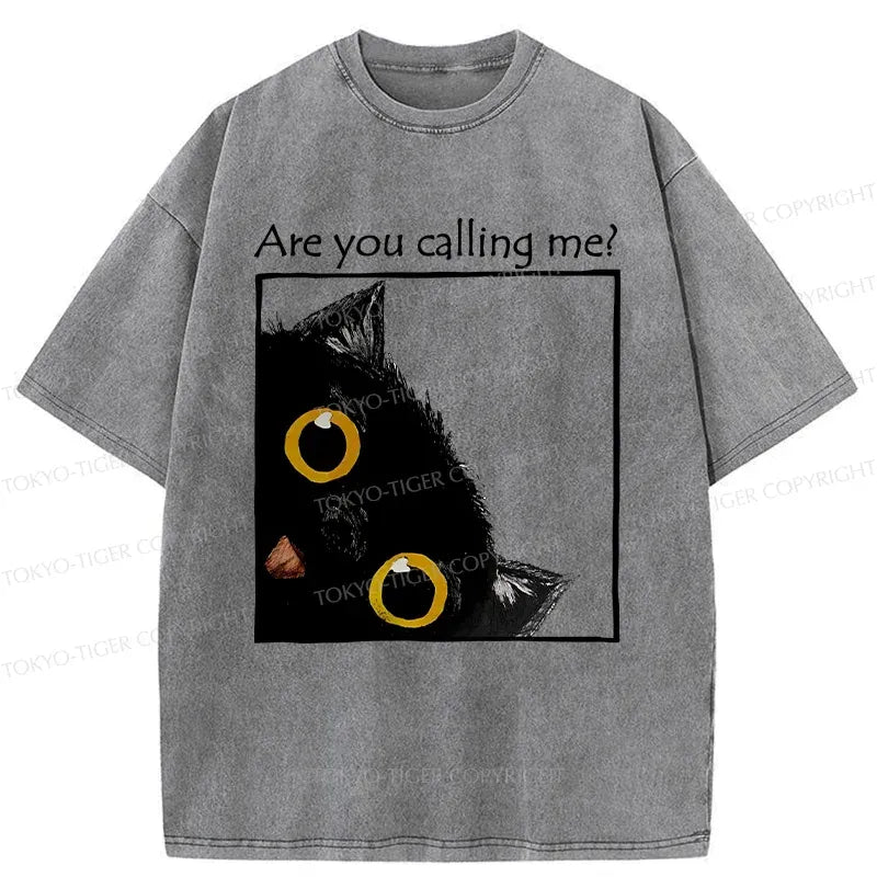 Japanese Vintage Funny Cat T-Shirt