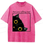 Kyoto-Lion Silly Kitten Washed T-Shirt