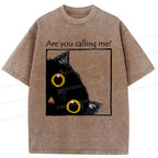 Kyoto-Lion Silly Kitten Washed T-Shirt