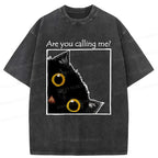 Japanese Vintage Funny Cat T-Shirt