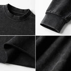 Kyoto-Lion Keep Calm Penguin Washed Crop Sweatshirt