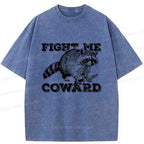 Japanese vintage raccoon knife t-shirt