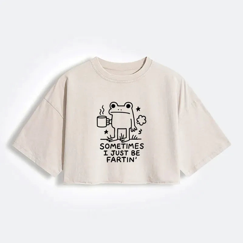Funny Frog Fart Tee for Summer