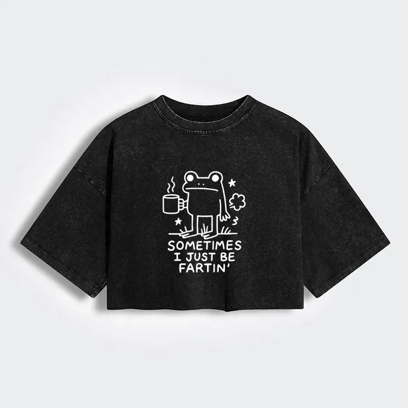 Funny Frog Fart Tee for Summer