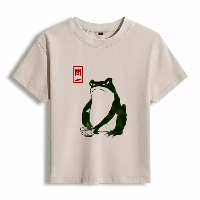 Kyoto lion frog shirt for daily wear