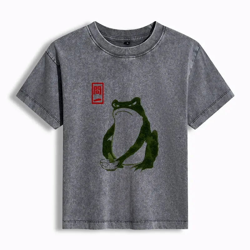 Kyoto lion frog shirt for daily wear