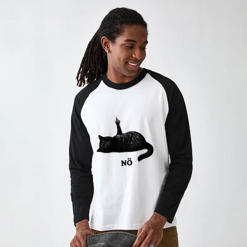 Soft Cat Long Sleeve T-shirt for Daily Wear