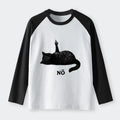 Japanese Cat Raglan Long Sleeve T-shirt
