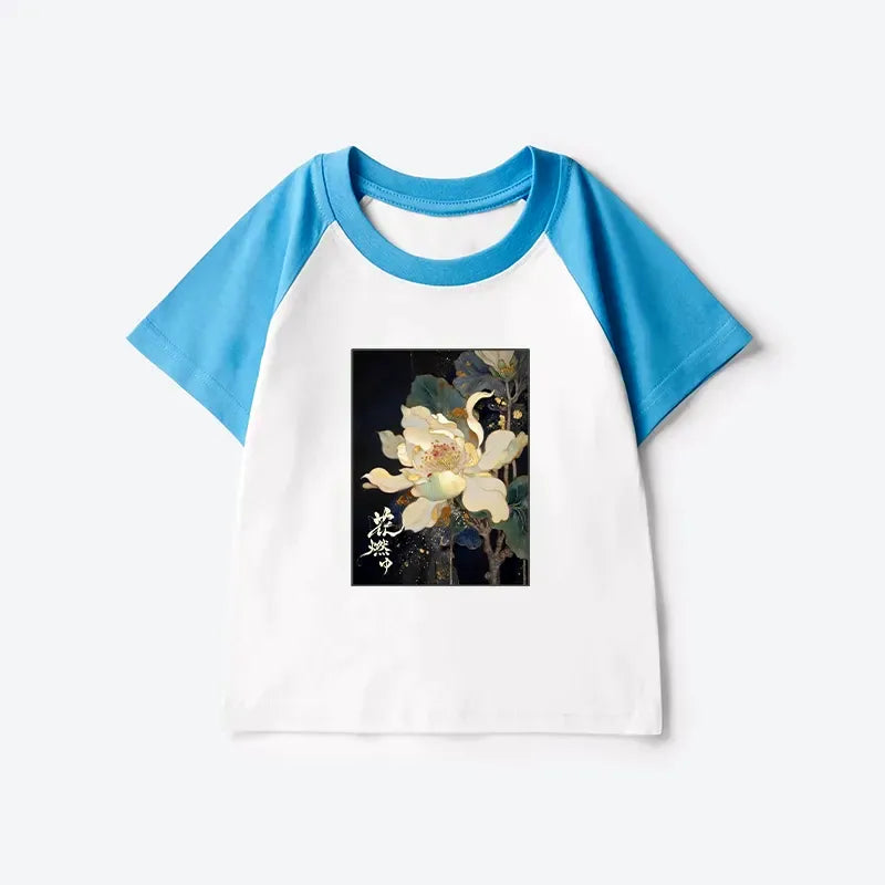 Golden lotus raglan for kids