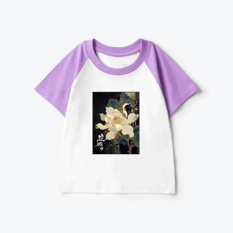 Japanese kids raglan t-shirt