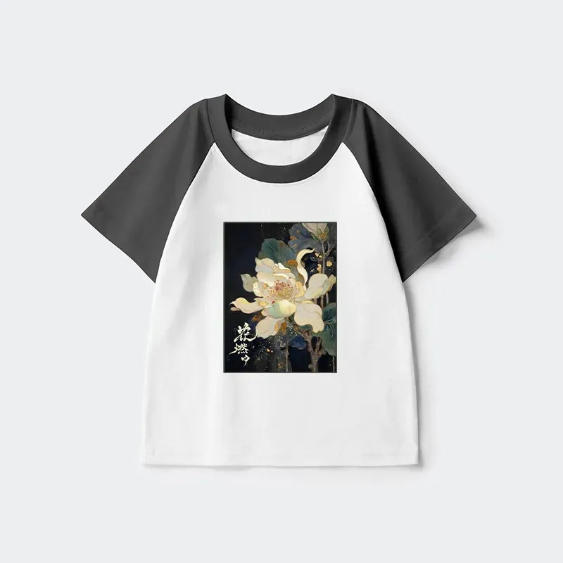 Golden lotus raglan for kids