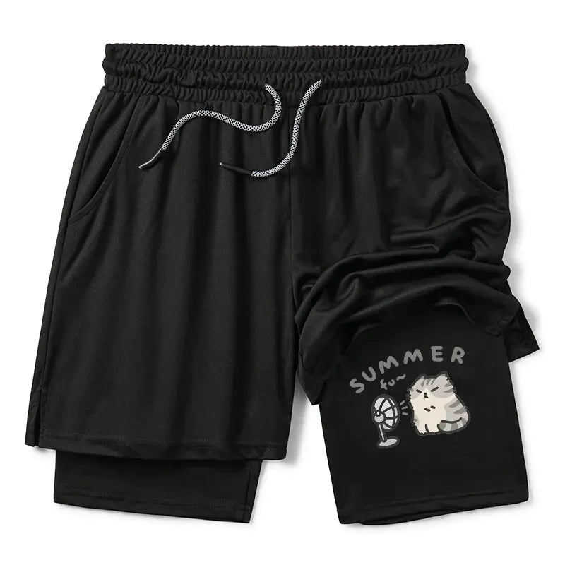 japanese cat summer training shorts