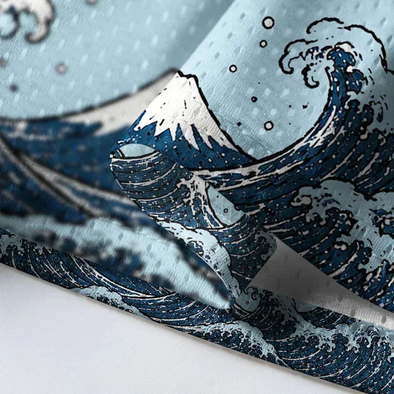 Kyoto-Lion Octopus Drinking Funny Mesh Jersey