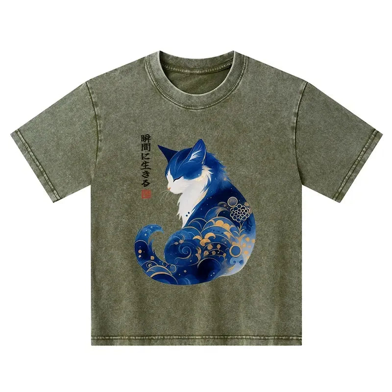 washed cotton kids tee daily wear