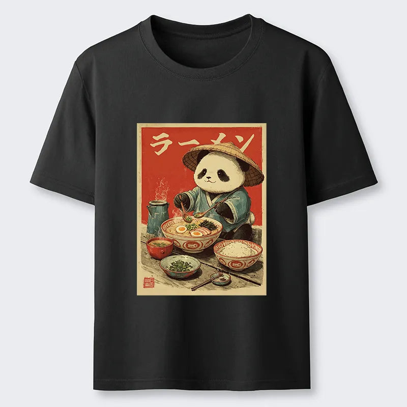 Kyoto-Lion Panda Enjoying Ramen Classic T-Shirt