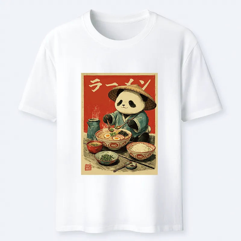 Kyoto-Lion Panda Enjoying Ramen Classic T-Shirt