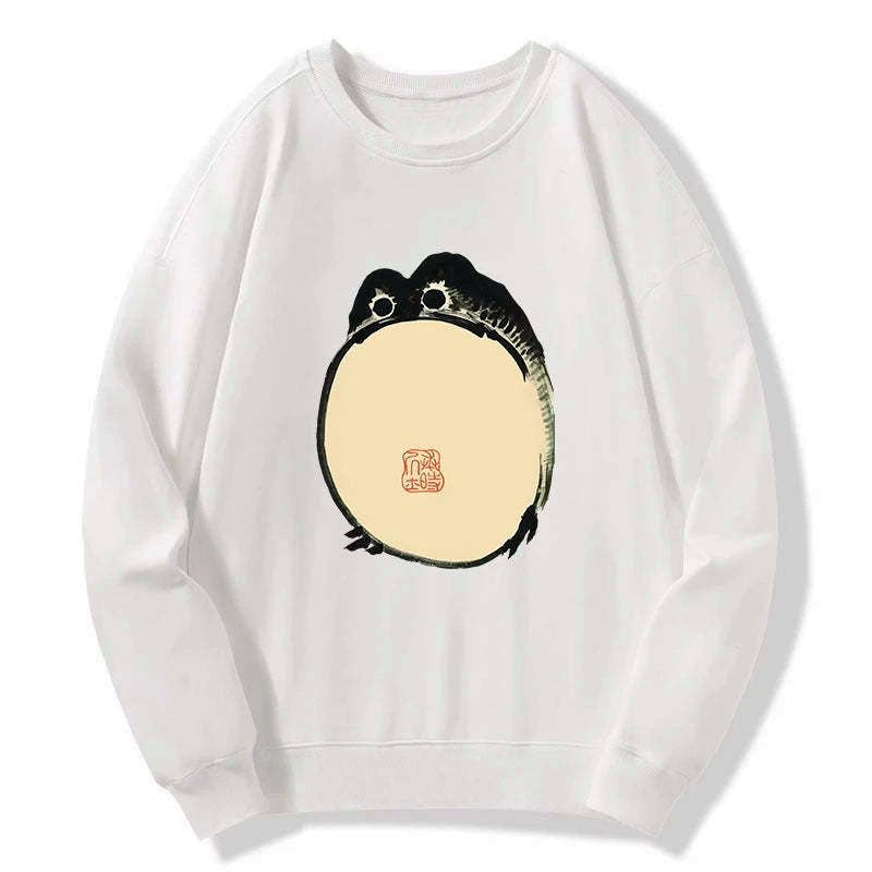 funny grumpy frog sweatshirt gift idea