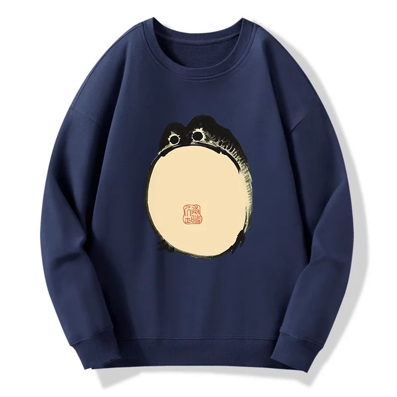 japanese streetwear grumpy frog sweatshirt
