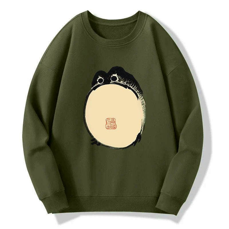 grumpy frog japanese sweatshirt