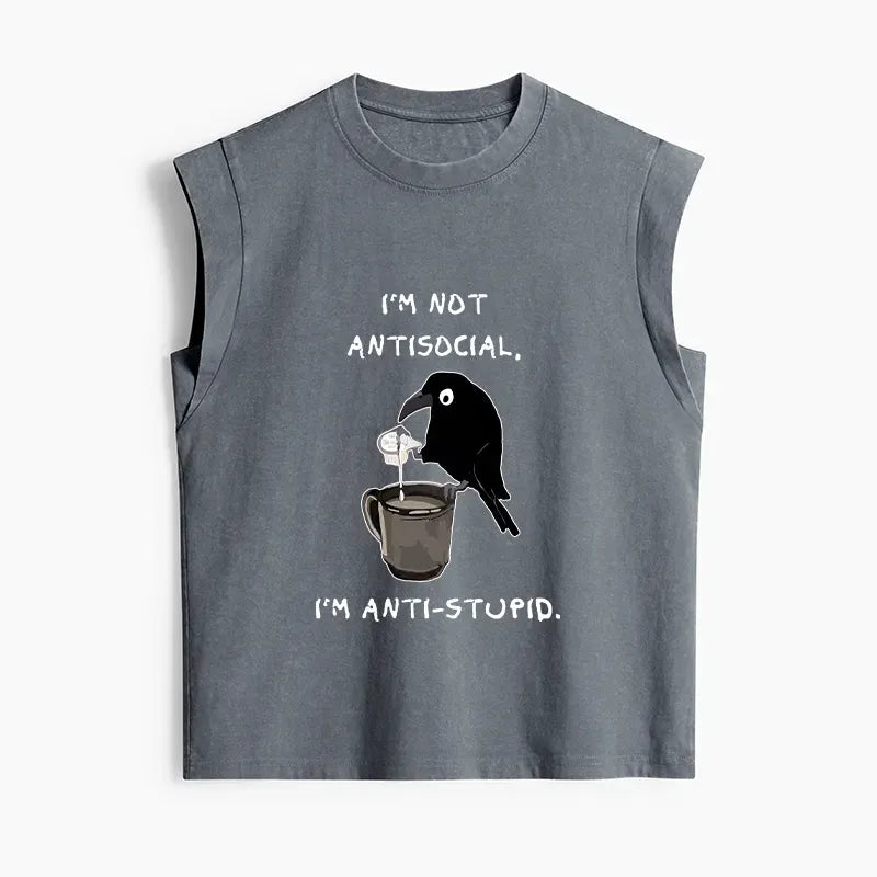 Cool Crow Tank Top for Daily Wear