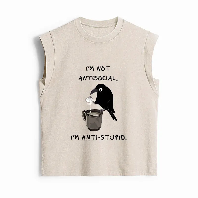 Cool Crow Tank Top for Daily Wear